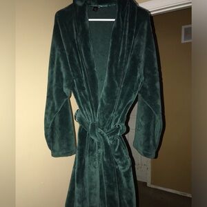 Victoria’s Secret Plush Forest Green Women's Robe Coat X-Large